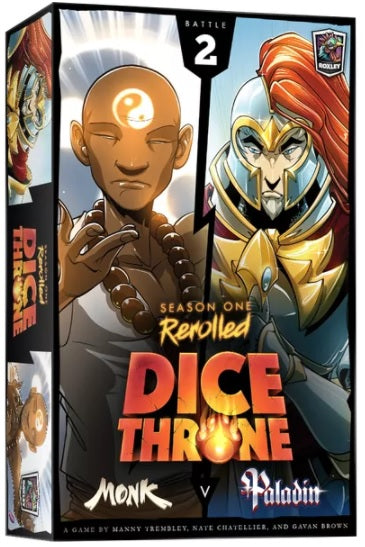 Dice Throne: Monk vs Paladin | Grognard Games
