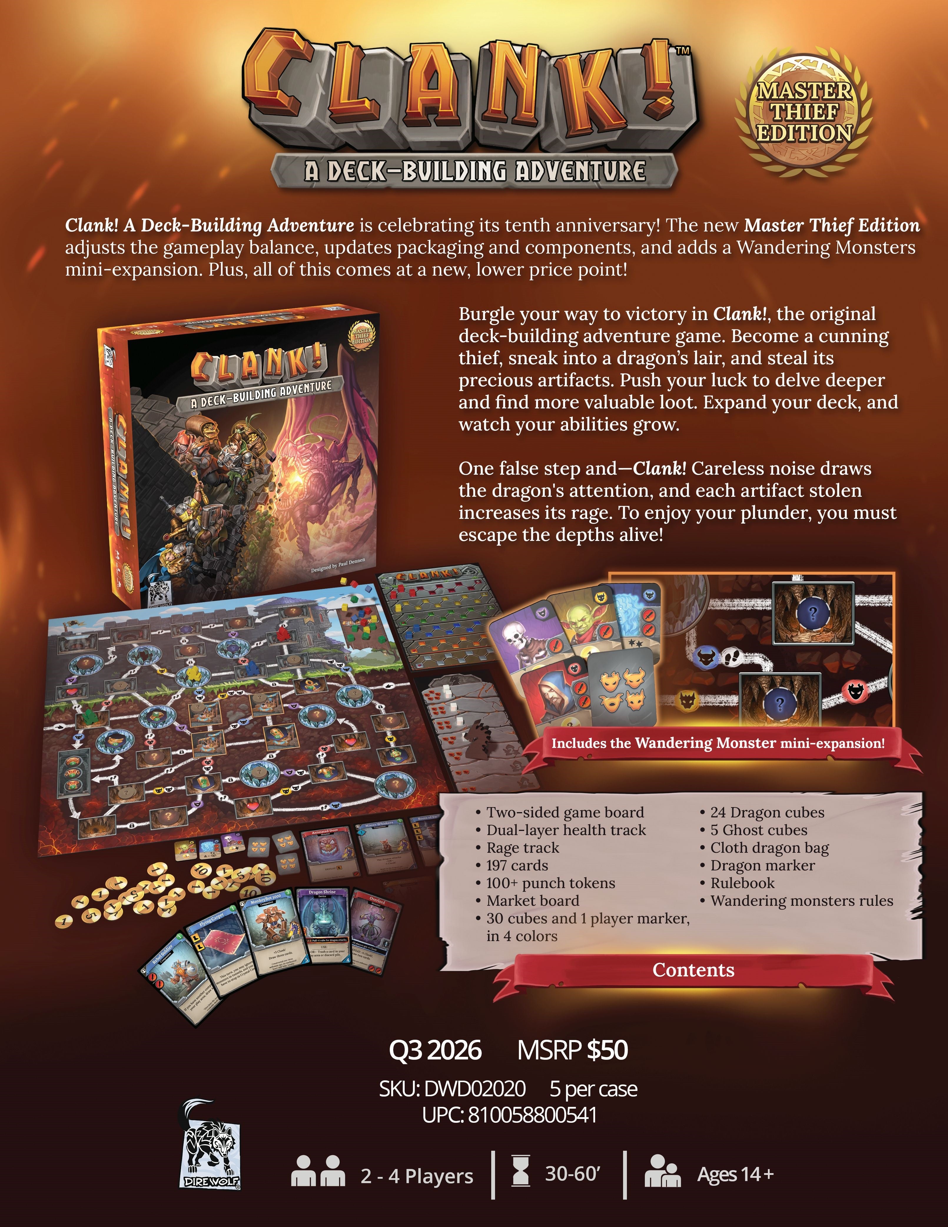 CLANK! MASTER THIEF EDITION | Grognard Games
