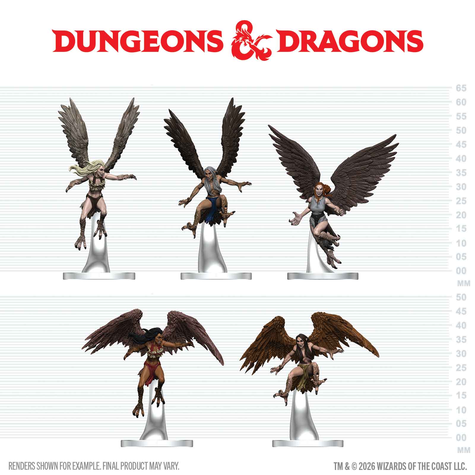 Dungeons and Dragons Icons Of The Realms: Harpy Flock | Grognard Games