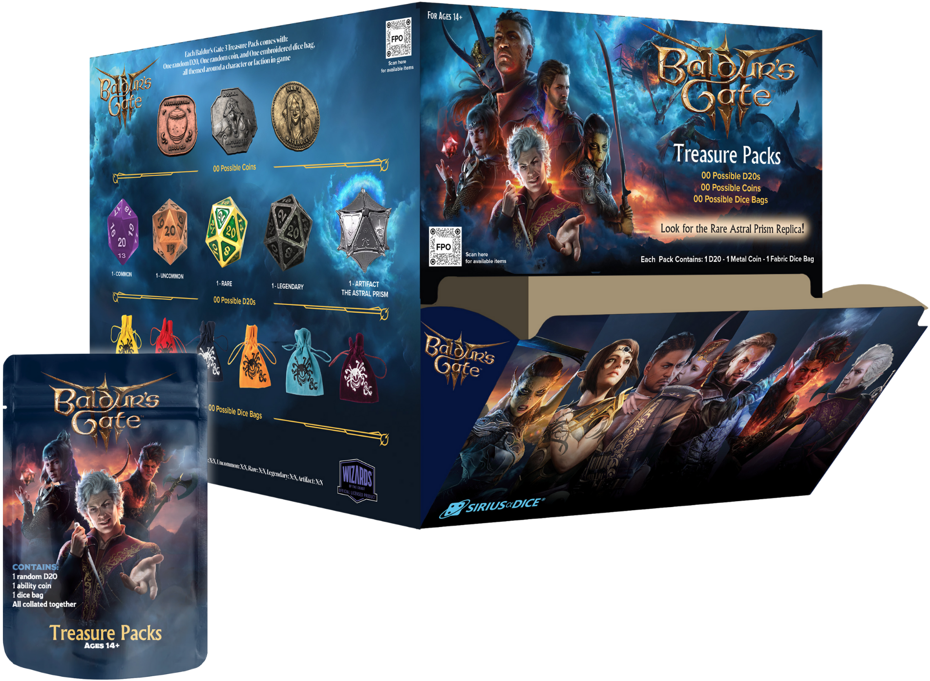 D&D Baldur's Gate 3 Treasure Packs | Grognard Games