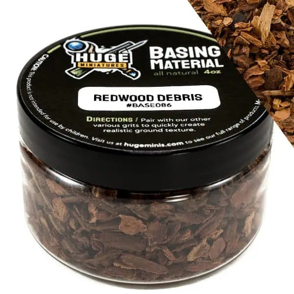 Huge Miniatures Redwood Debris Basing Material | Grognard Games