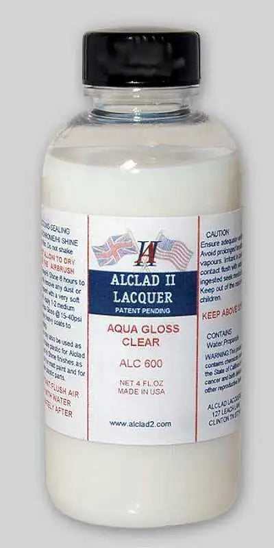 Alclad 2 Lacquer - Aqua Gloss Clear (4 oz) | Grognard Games