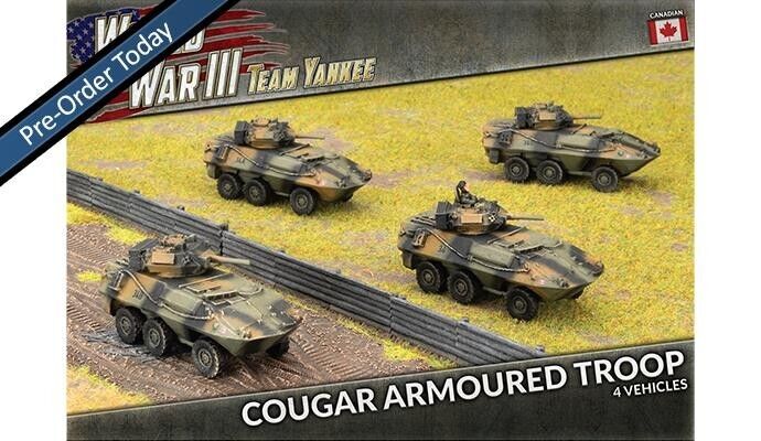 Canadian Cougar Armoured Troop (x4) WWIII Team Yankee | Grognard Games