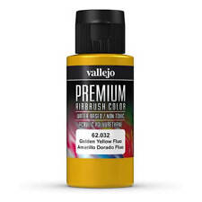 62.032 Vallejo Premium Airbush Color Polyurethane 60 ml - Golden Yellow Flourescent | Grognard Games