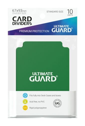 Ultimate Guard Card Dividers Green | Grognard Games