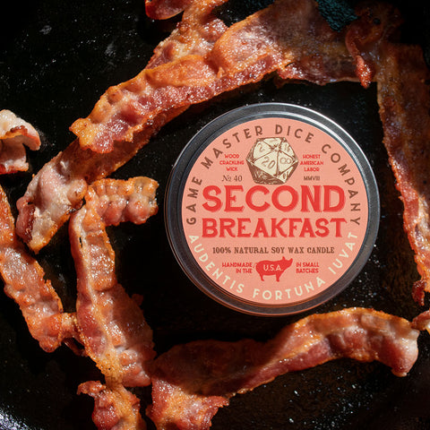 Second Breakfast Gaming Candle | Grognard Games