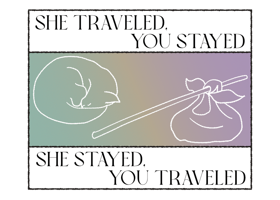 She Travelled, You Stayed / She Stayed, You Travelled | Grognard Games