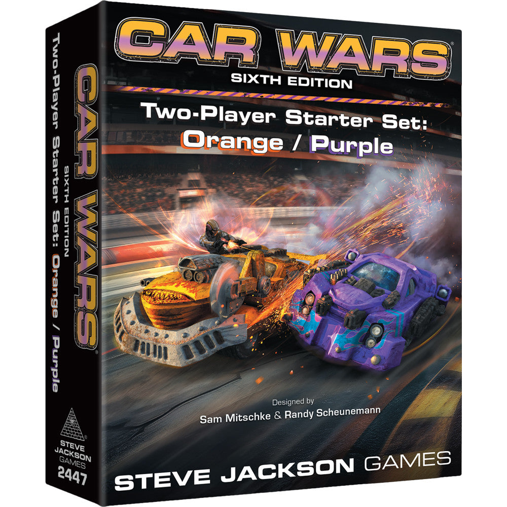 Car Wars 6th Edition Two-Player Starter Set: Orange/Purple | Grognard Games