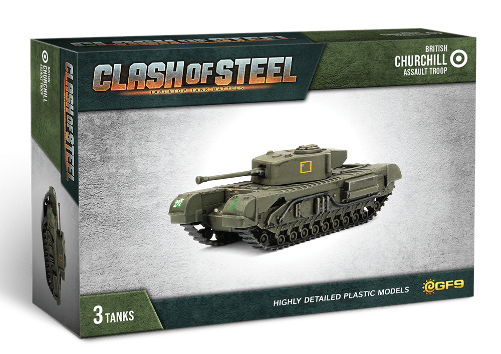 Clash of Steel: British - Churchill Assault Troop | Grognard Games
