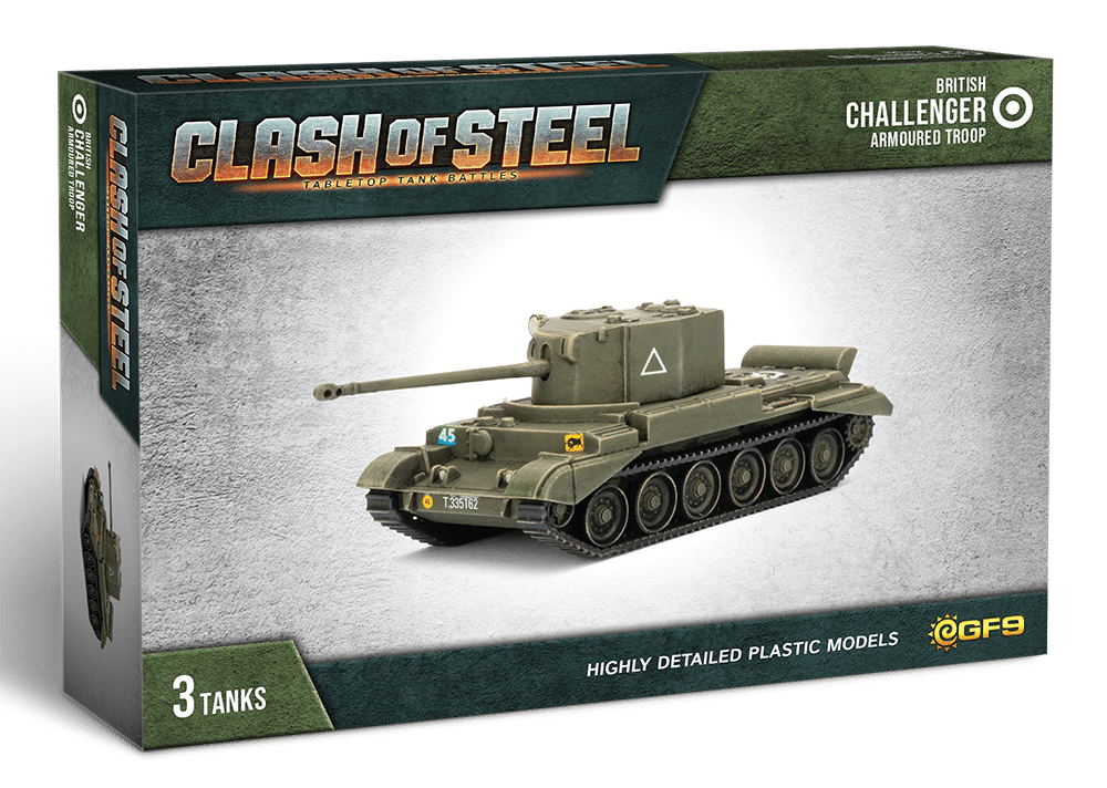 Clash of Steel: British - Challenger Armoured Troop | Grognard Games