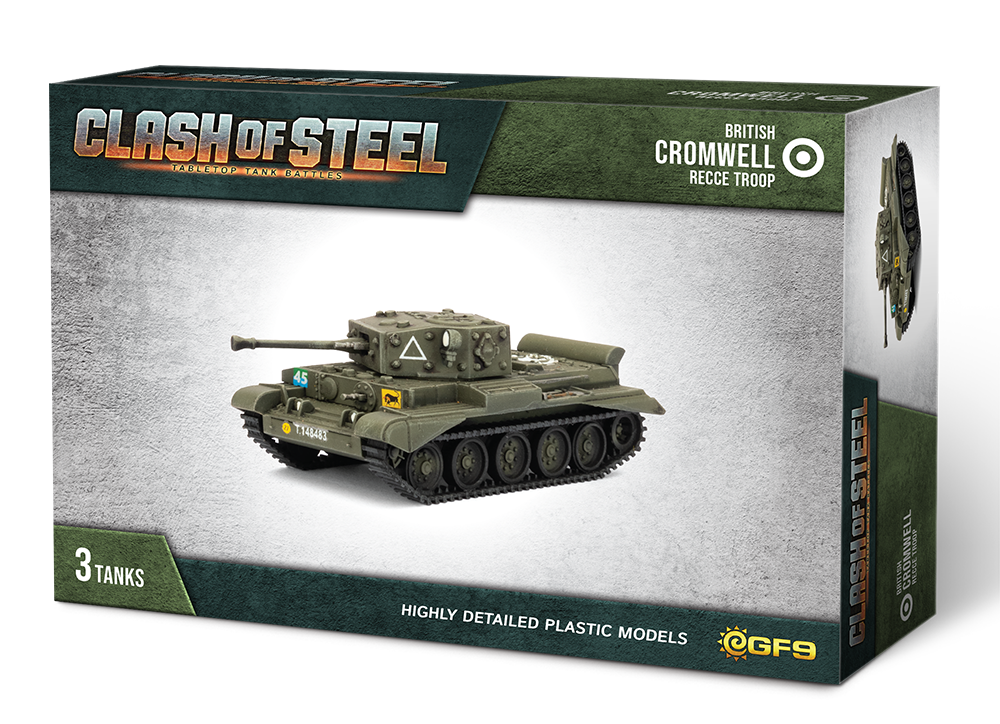 Clash of Steel: British - Cromwell Recce Troop | Grognard Games