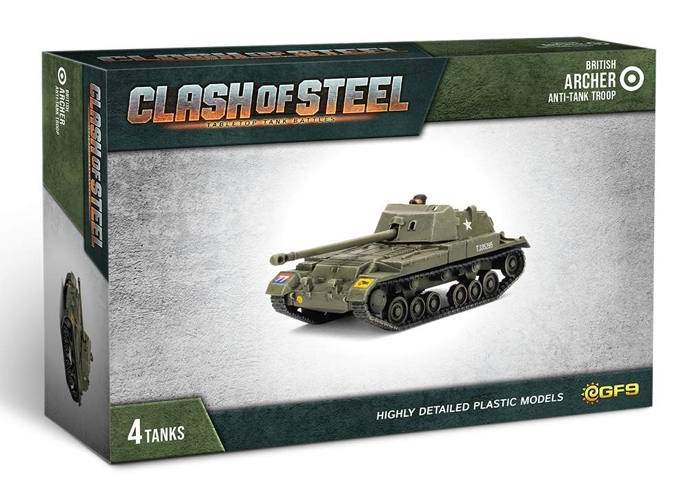 Clash of Steel: British - Archer Anti-Tank Troop | Grognard Games