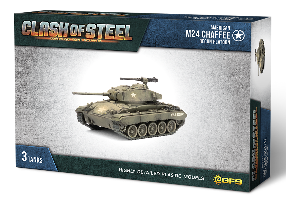 Clash of Steel: American - M24 Chaffee Recon Platoon | Grognard Games
