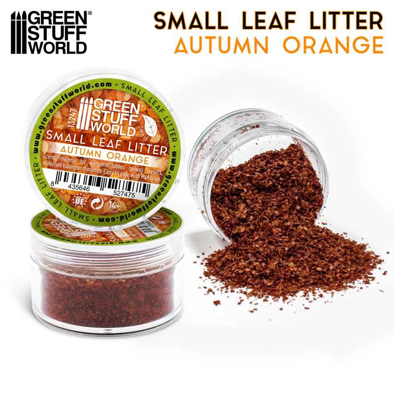 Green Stuff World: Small Leaf Litter - Autumn Orange | Grognard Games