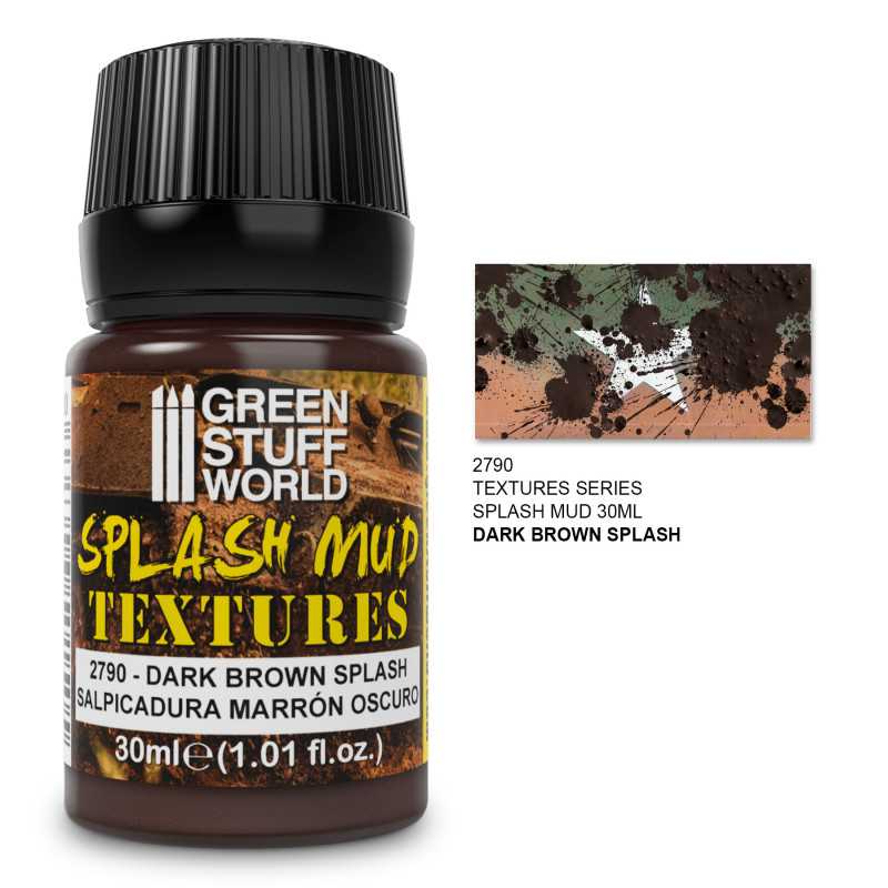 Green Stuff World: Splash Mud Textures - Dark Brown 30mL | Grognard Games