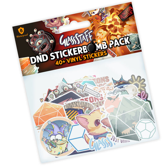 Sticker Bomb! Die Cut Vinyl Sticker Pack | Grognard Games