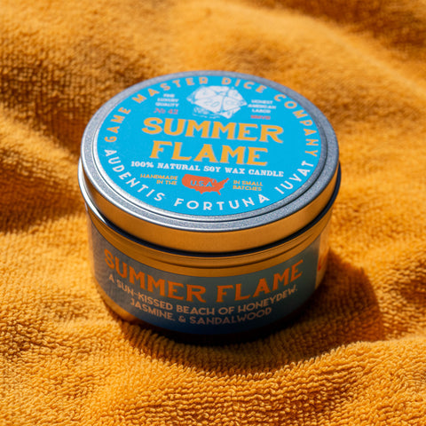 Summer Flame Gaming Candle | Grognard Games
