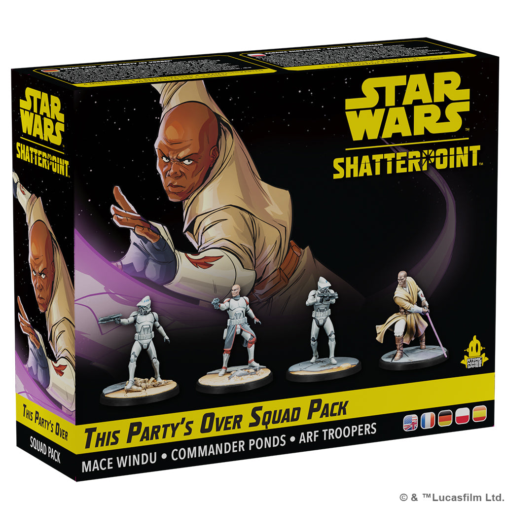 Star Wars Shatterpoint SWP08 THIS PARTY'S OVER: MACE WINDU SQUAD PACK | Grognard Games