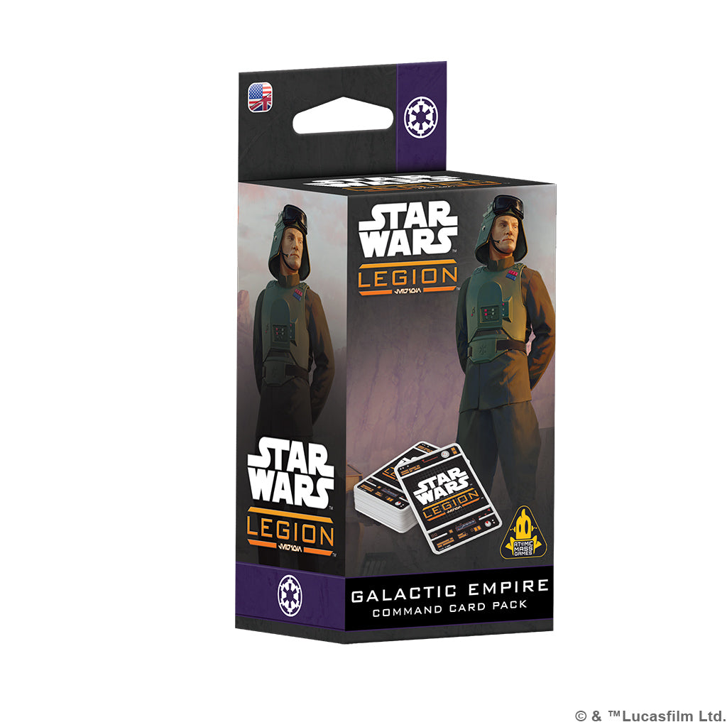 SWQ156EN Star Wars: Legion - Galactic Empire Command Card Pack | Grognard Games