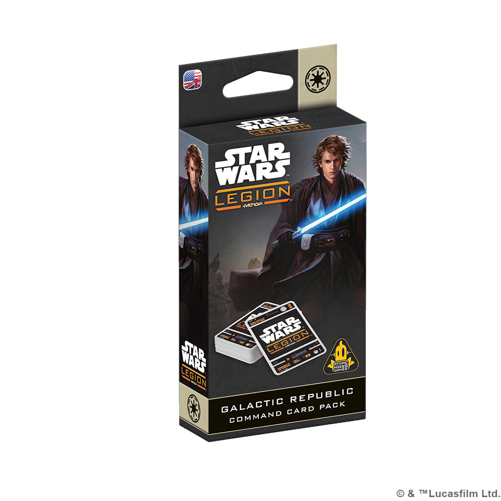 SWQ157EN Star Wars: Legion - Galactic Republic Command Card Pack (Pre-order releases 9/19) | Grognard Games