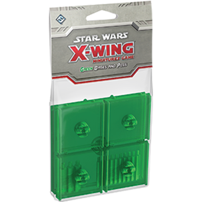 SWX45 STAR WARS: X-WING - GREEN BASES AND PEGS | Grognard Games