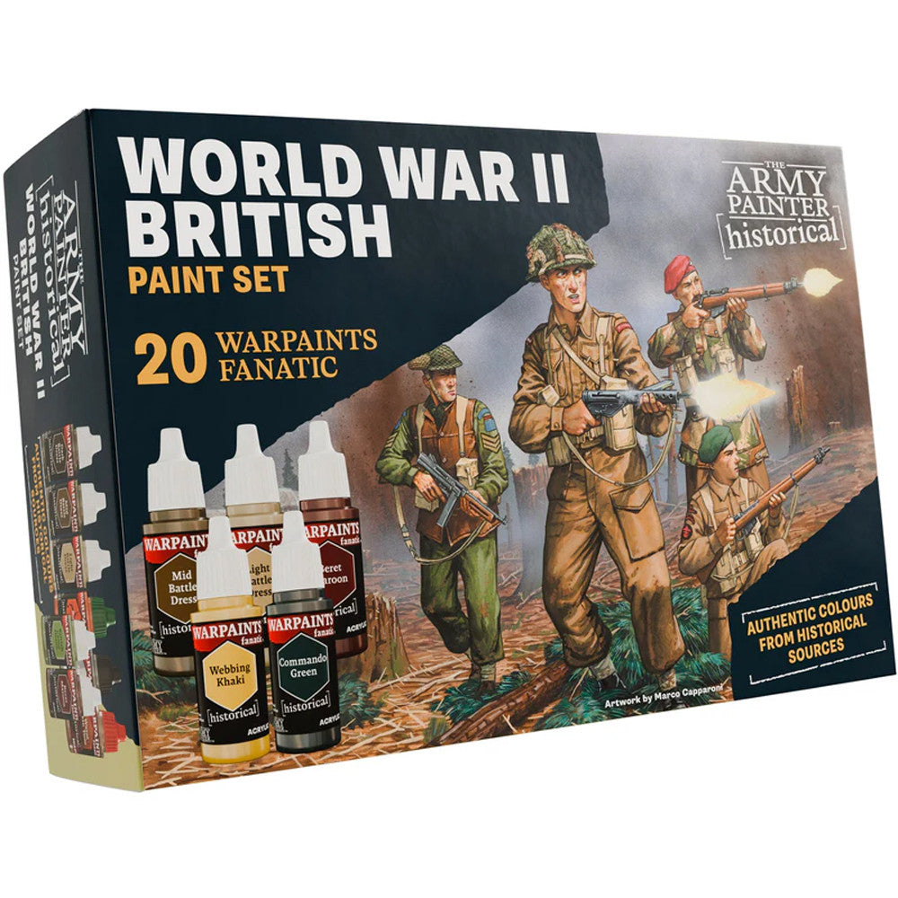 Army Painter - Warpaints Fanatic: Historical WWII - British Paint Set | Grognard Games