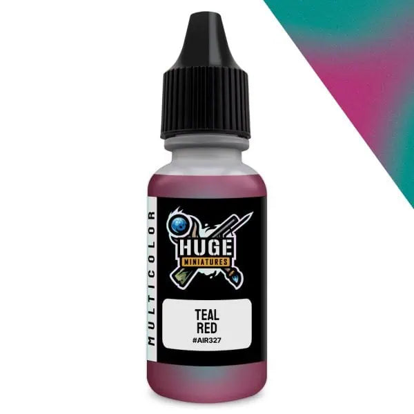 Huge Miniatures Teal Red Multicolor Paint | Grognard Games