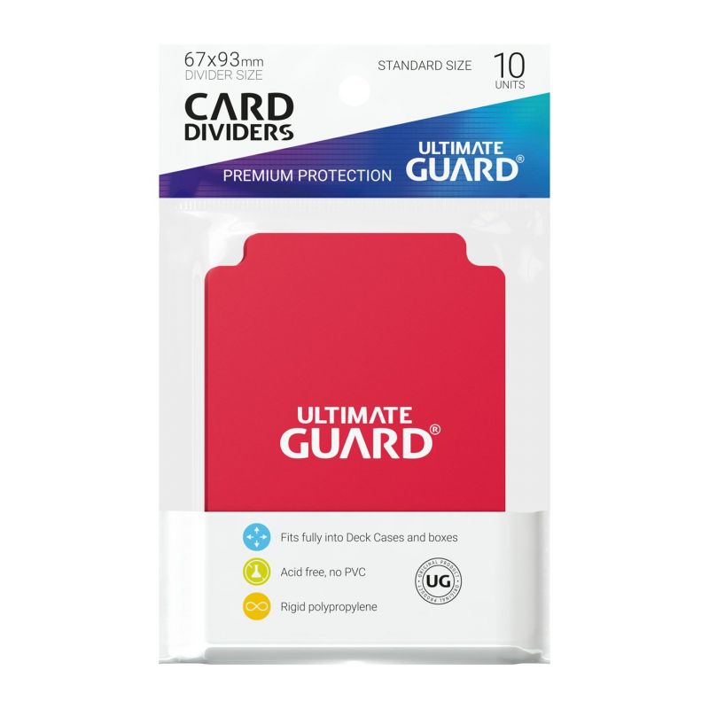 Ultimate Guard Card Dividers Red | Grognard Games