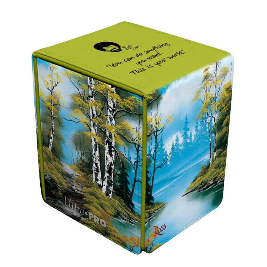 Ultrapro Bob Ross: Lakeside Path Alcove Flip Deck Box | Grognard Games