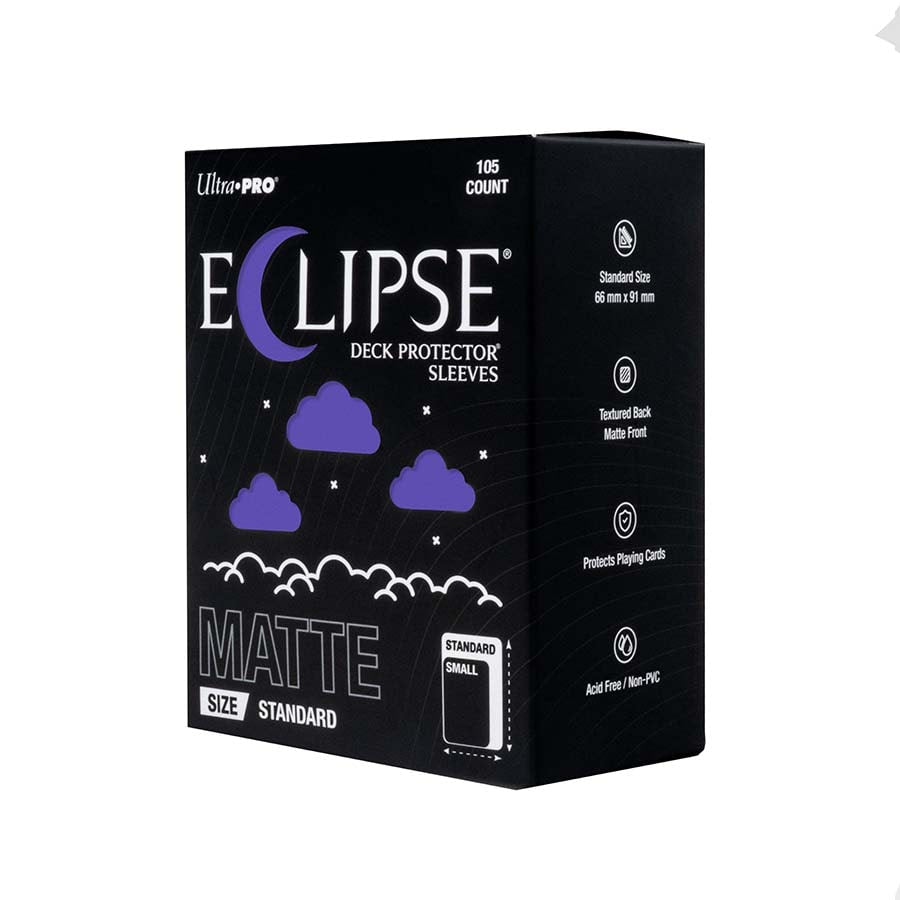 ULTRA PRO: ECLIPSE SLEEVES: STANDARD MATTE DECK PROTECTORS: ROYAL PURPLE (105CT) | Grognard Games