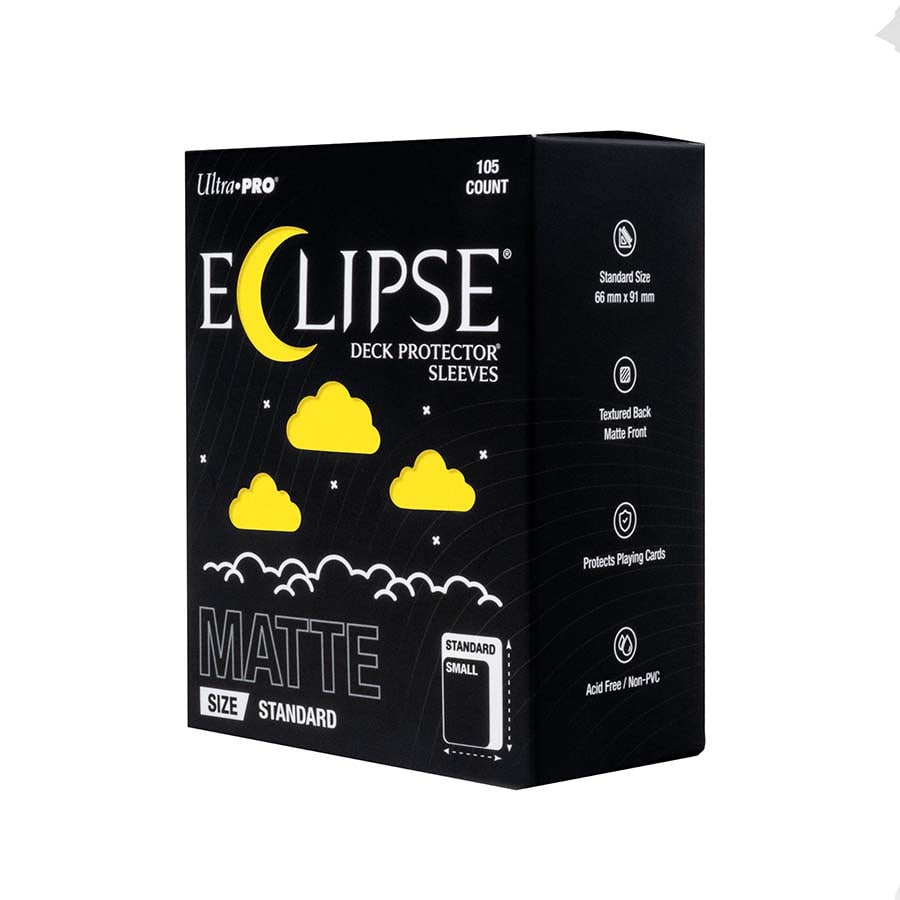 ULTRA PRO: ECLIPSE SLEEVES: STANDARD MATTE DECK PROTECTORS: LEMON YELLOW (105CT)) | Grognard Games