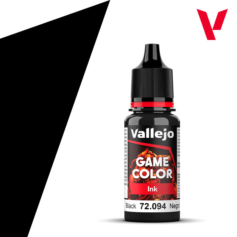 Vallejo Game Color Ink 72.094 Black (120) | Grognard Games