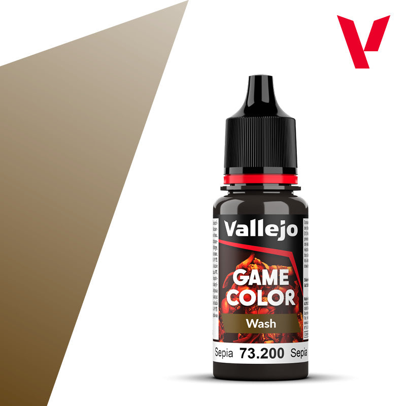Vallejo Game Color Wash 73.200 Sepia (87) | Grognard Games