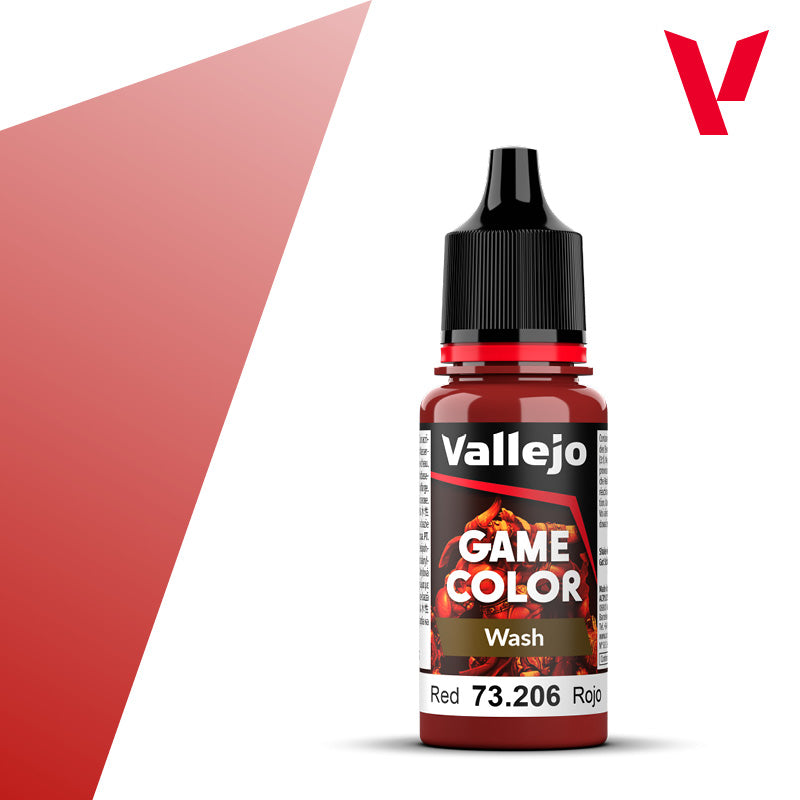Vallejo Game Color Wash 73.206 Red (83) | Grognard Games