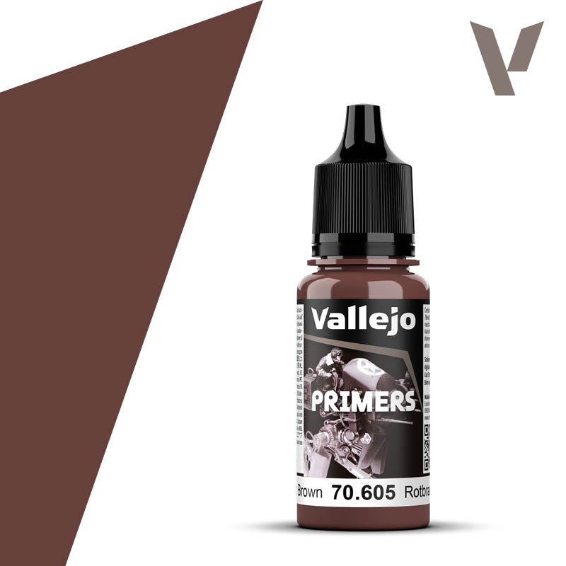 70.605 Vallejo Surface Primer German Red Brown 17ml | Grognard Games