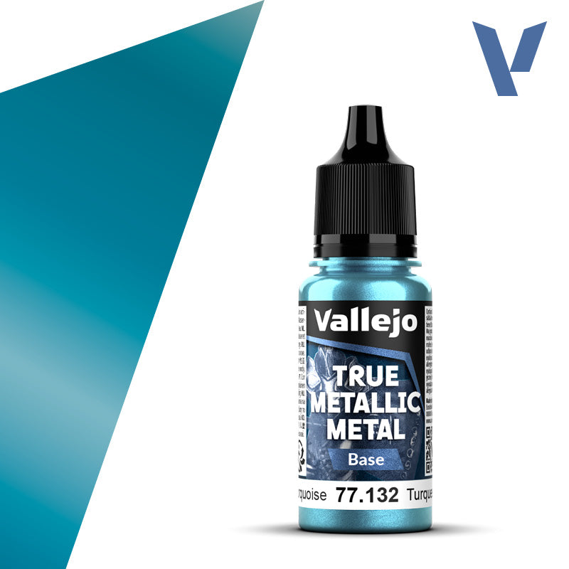 Vallejo True Metallic Metal 77.132 Hydra Turquoise | Grognard Games