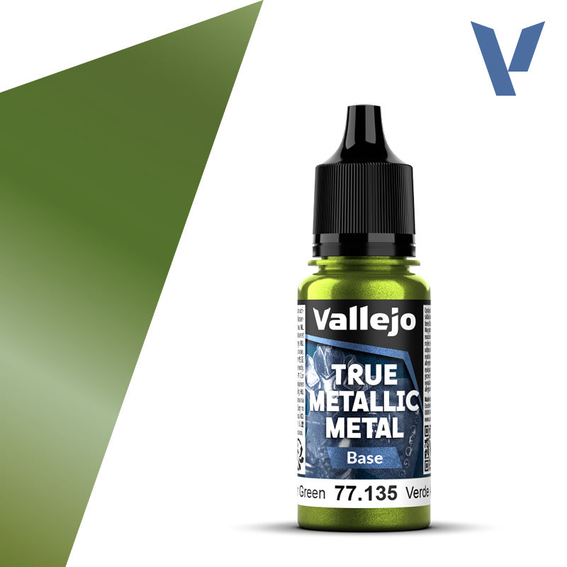 Vallejo True Metallic Metal 77.135 Amber Green | Grognard Games