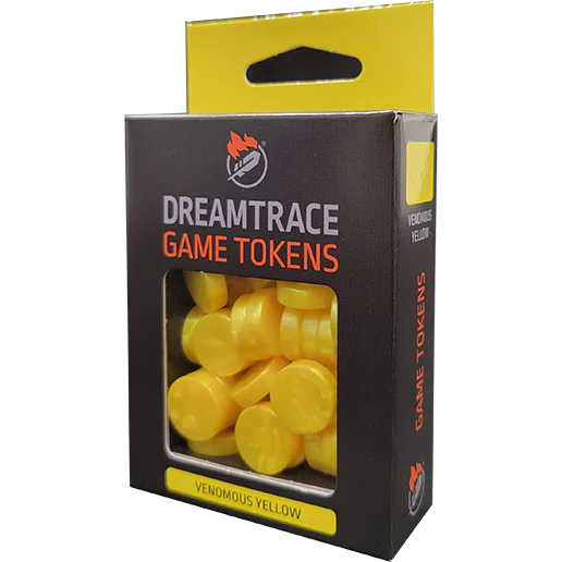 DREAMTRACE GAMING TOKENS Venomous Yellow | Grognard Games