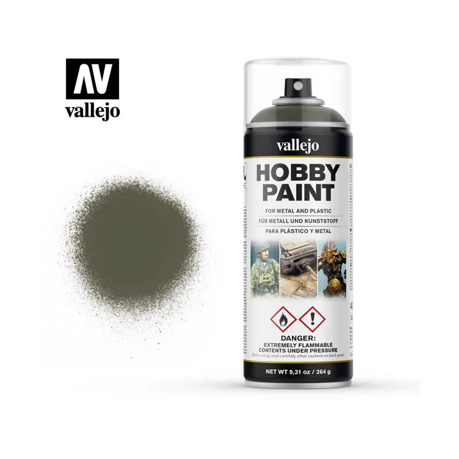 28.003 Vallejo Hobby Paint Spray - Russian Green 4BO | Grognard Games