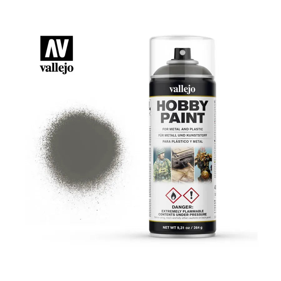 28.006 Vallejo Hobby Paint Spray - German Field Grey | Grognard Games