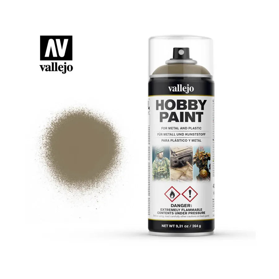 28.009 Vallejo Hobby Paint Spray - US Khaki | Grognard Games