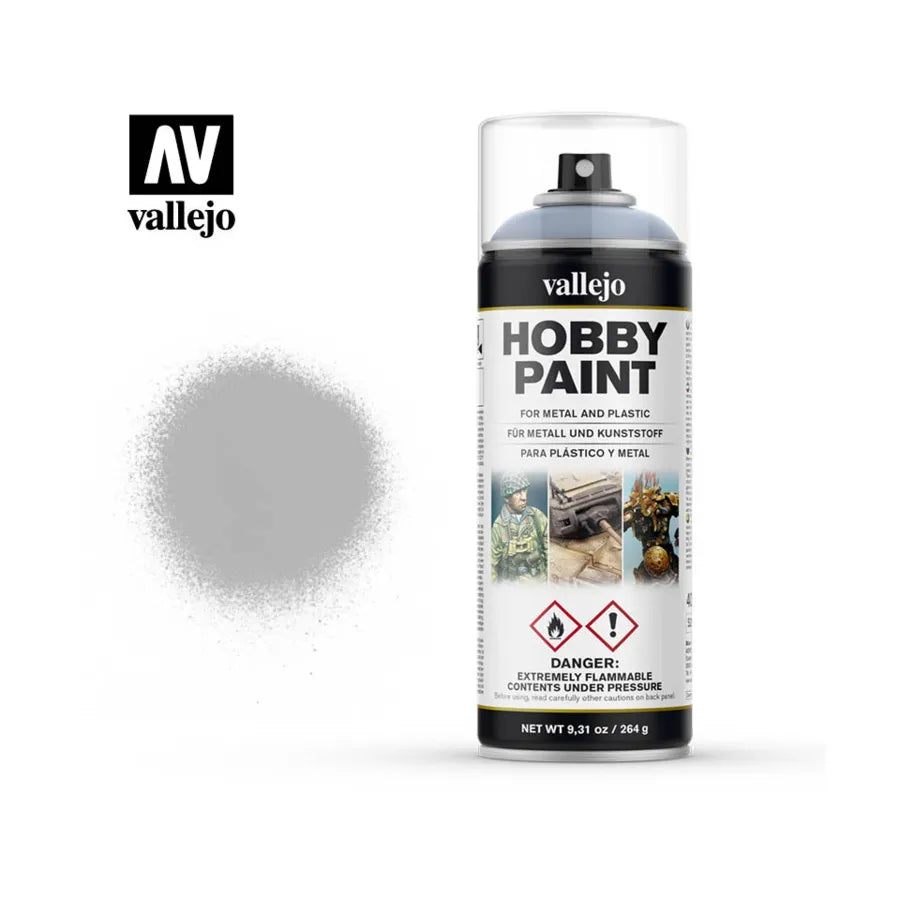 28.011 Vallejo Hobby Paint Spray - Grey | Grognard Games