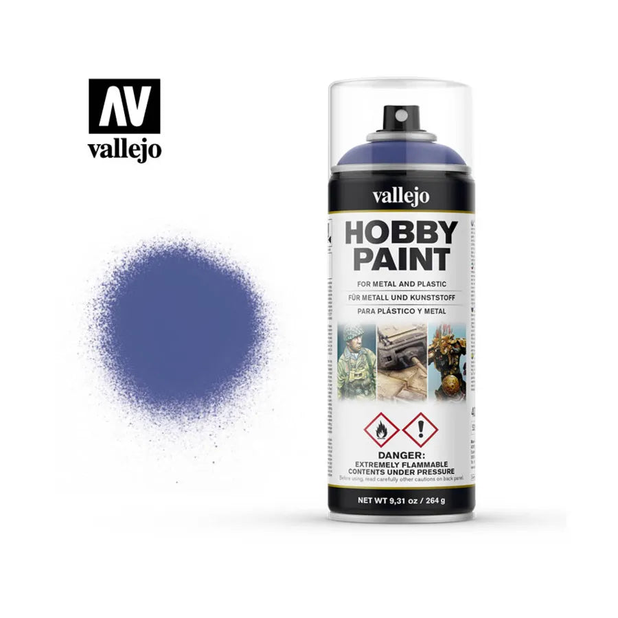 28.017 Vallejo Hobby Paint Spray - Ultramarine Blue | Grognard Games