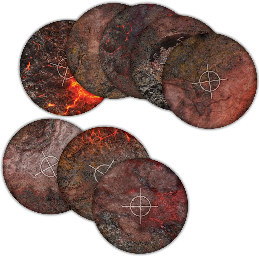 TerrainCrate: Hellscape Objective Template Marker Set | Grognard Games