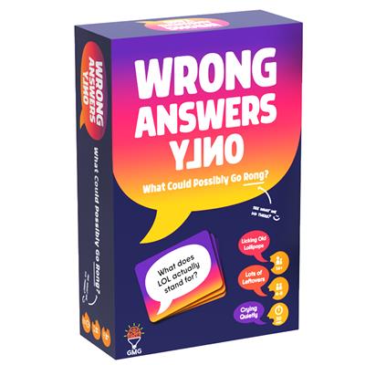 Wrong Answers Only | Grognard Games