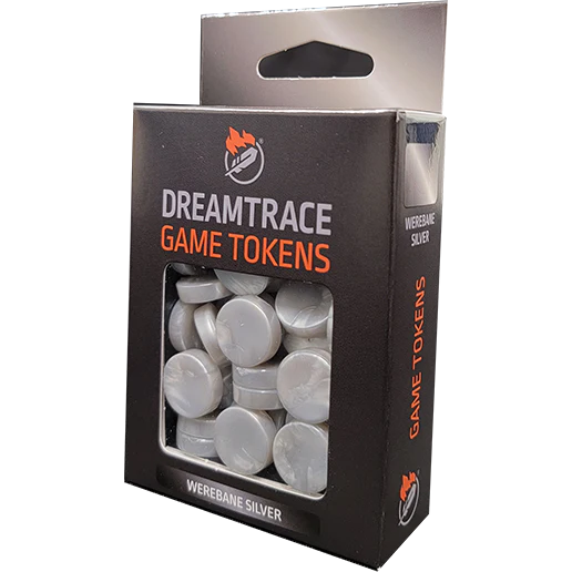 DREAMTRACE GAMING TOKENS Werebane Silver | Grognard Games