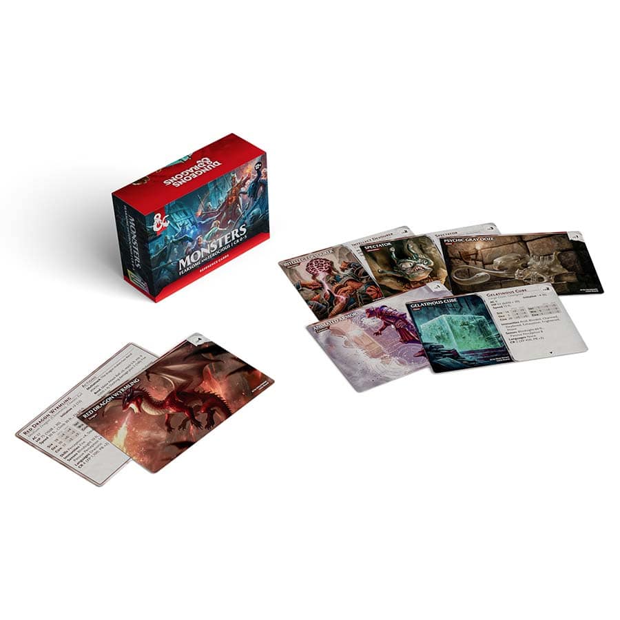 DUNGEONS AND DRAGONS REFERENCE CARDS: MONSTERS (FEARSOME AND FEROCIOUS) | Grognard Games