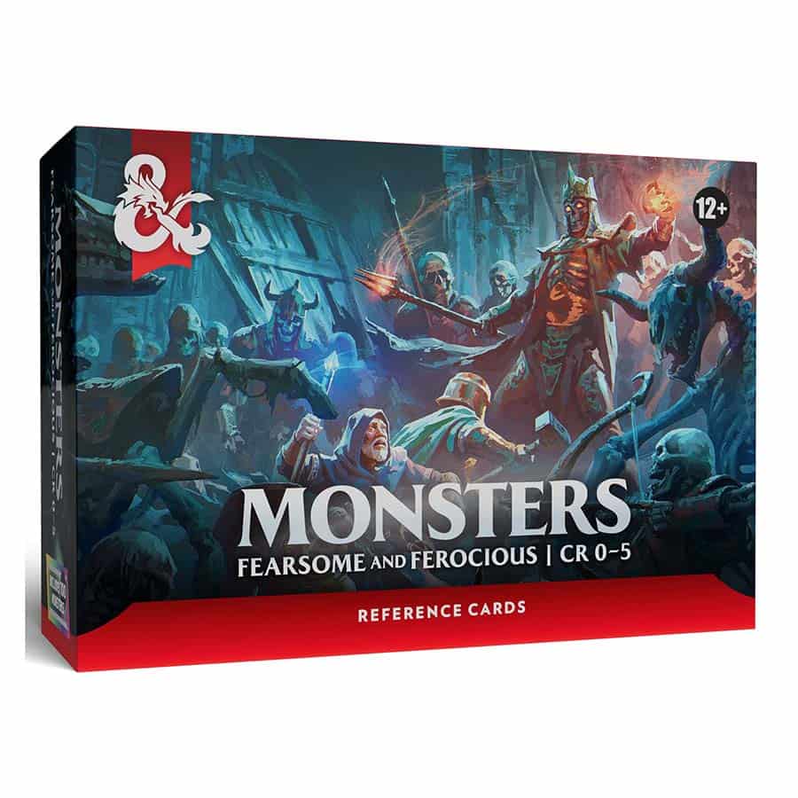 DUNGEONS AND DRAGONS REFERENCE CARDS: MONSTERS (FEARSOME AND FEROCIOUS) | Grognard Games
