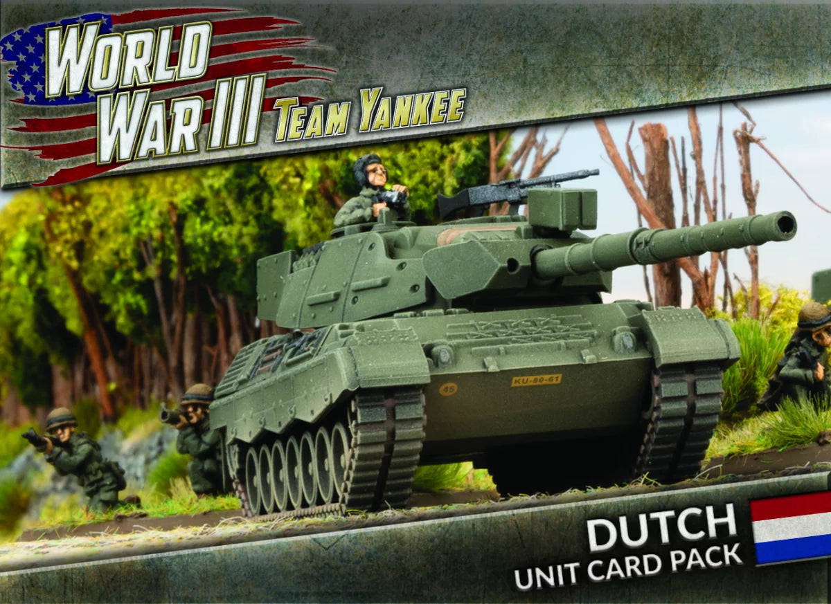 Team Yankee Dutch Unit Card Pack | Grognard Games