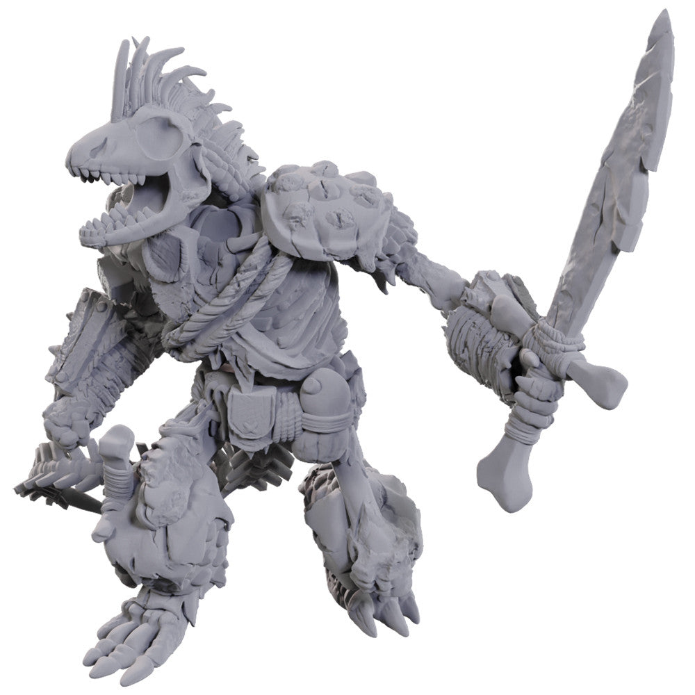 WizKids 90117 D&D Nolzur's Marvelous Unpainted Minis: Lizardfolk Skeleton | Grognard Games